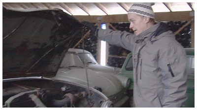 Simo ja Trabant (copyright YLE/videokuvaa)